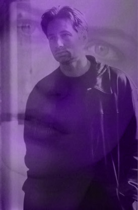 Mulder (Gillian Anderson faded background)
