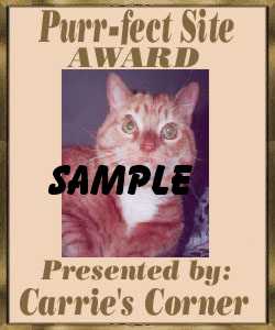 Skipper's Purrfect Site Award