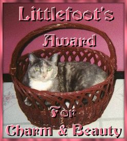 Littlefoot's Award For Charm & Beauty