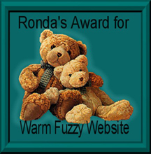 Ronda's Award for Warm Fuzzy Website